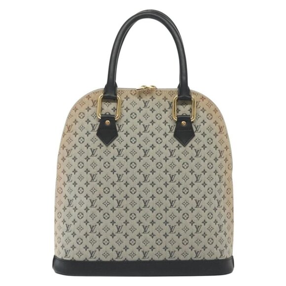 LOUIS VUITTON Monogram Mini Alma Haut Hand Bag Blue M92202 LV Auth 141760 - Picture 3 of 16